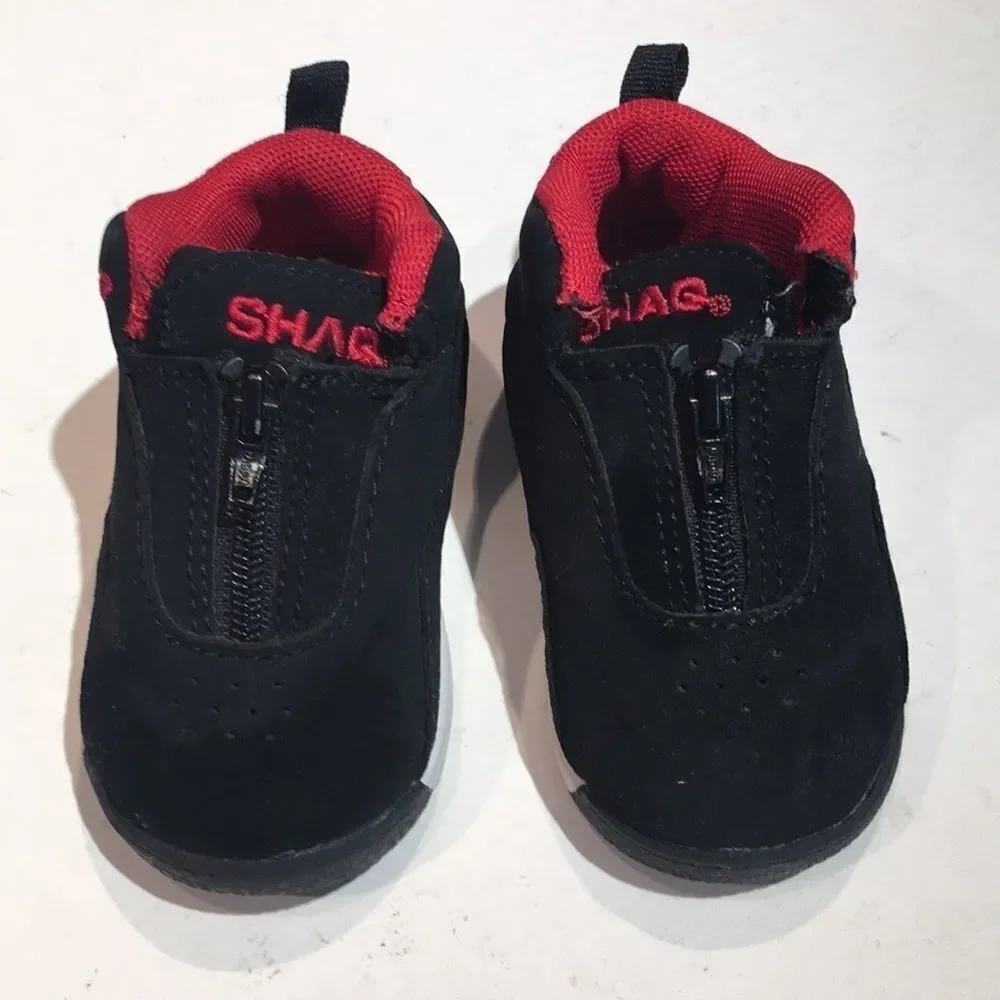 Vintage Shaq Black Leather Shoes - Size 6